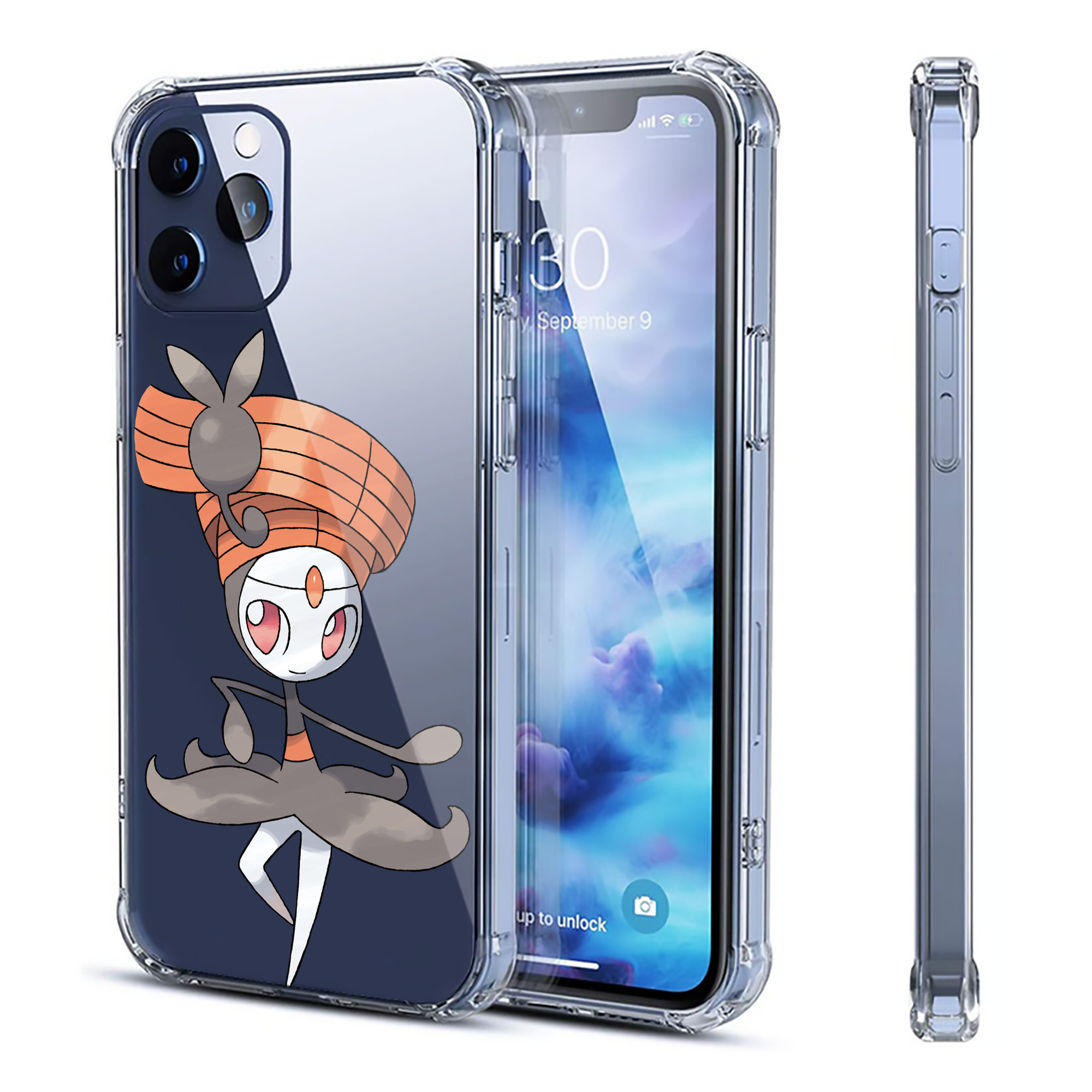 （画像用） ポケットモンスター Pokémon 【iPhone 12シリーズ対応】透明スマホケース（クリアソフトケース）